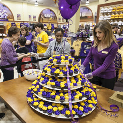 LSU Grand Opening cupcakes