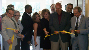 WVNCC officials, city leaders and Barnes & Noble College representatives gathered to cut the ceremonial ribbon to officially open the new bookstore.