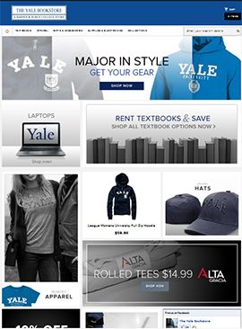 The Yale University Bookstore website. Click on image to enlarge.