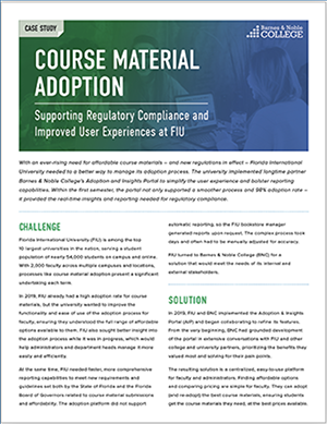 FIU course material case study