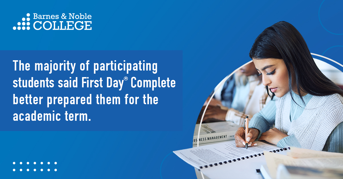 First Day® Complete Improves the Student Experience - Barnes & Noble ...